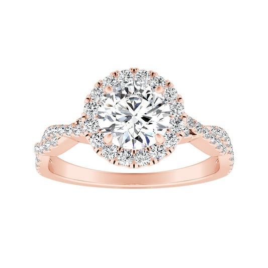 ALICE Halo Lab Grown Diamond Engagement Ring