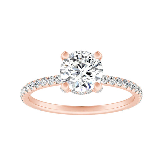 ALINA Hidden Accents Classic Lab Grown Diamond Engagement Ring